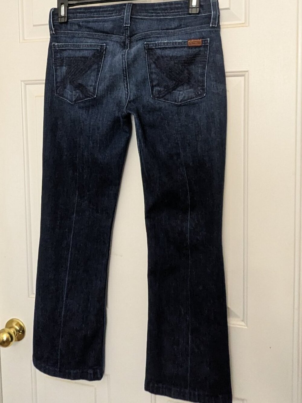 7 Seven For All Mankind Women's Straight Classic Jeans Size 30 Blue .